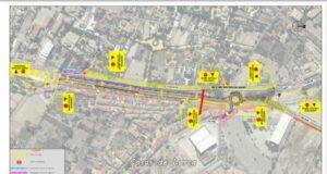 Este lunes abrirá al tráfico el tramo de la ronda central entre la glorieta del antiguo Puente Vallecas y el Convento de la Clarisas una vez finalizados los trabajos de asfaltado