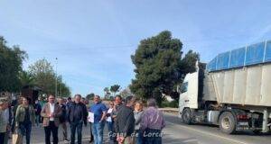 El Ayuntamiento de Lorca exige a la CARM la mejora de la seguridad vial de la carretera de Pulpí, la RM 620, a su paso por la diputación de La Escucha