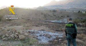 La Guardia Civil investiga al presunto autor de dos incendios forestales en Lorca