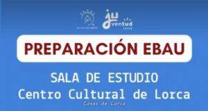 La sala de estudio del Centro Cultural abrirá los sábados de 9:00 a 21:00 horas para facilitar la preparación de la EBAU y los exámenes finales a los jóvenes lorquinos