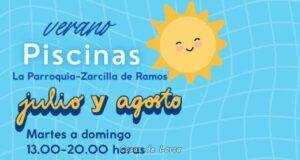 Las piscinas de Zarcilla de Ramos y La Parroquia abren sus puertas mañana en horario de martes a domingo de 13 a 20 horas