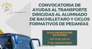 Los estudiantes lorquinos de bachillerato y ciclos formativos pueden acceder desde hoy a las ayudas al transporte
