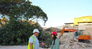 Derriban dos propiedades del solar donde se construirá el Centro de Salud de San Cristóbal en Lorca