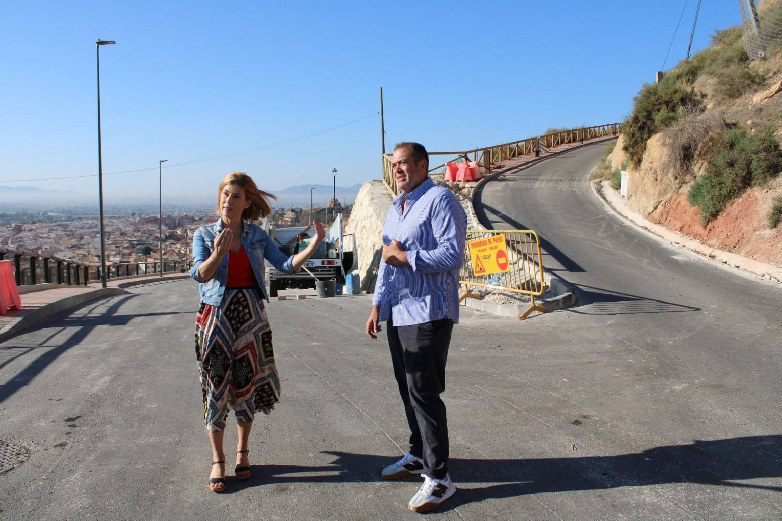 La circunvalación del Castillo de Lorca cambia de sentido tras la puesta en marcha del Vial de los Barrios Altos 5