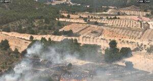 Un incendio forestal en Zarzadilla de Totana moviliza los servicios de emergencias