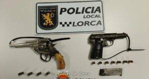Policía Local detiene a cuatro personas en Lorca por tenencia ilícita de armas