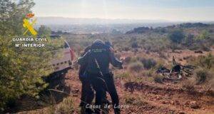La Guardia Civil auxilia y rescata a un ciclista accidentado en la Sierra de Tercia