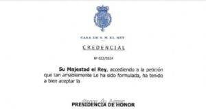 El Rey acepta la presidencia de honor del VI Congreso de Hermandades Cristianas vinculadas a La Legión