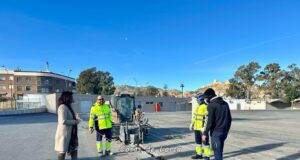 El Ayuntamiento ejecuta obras de mejora del firme del Huerto de la Rueda de Lorca