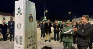 El alcalde de Lorca inaugura la ‘Plaza de la Legión Española’ dentro de los actos del VI Encuentro Nacional de Hermandades vinculadas a la Legión