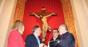El Ayuntamiento restaura la talla procesional del Cristo del Misterio del Paso Morado de Lorca