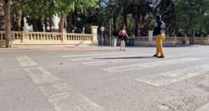 El PSOE de Lorca denuncia la peligrosidad por el estado de abandono de los pasos de peatones en la Avenida Fuerzas Armas y calle Juan Antonio Dimas