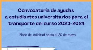 El Ayuntamiento convoca ayudas al transporte público para estudiantes lorquinos que se desplacen a universidades de la Región