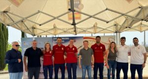 Las parejas de vóley playa que representarán a España en los Juegos Olímpicos de París ultiman en Lorca su preparación