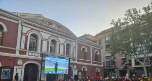 Miles de lorquinos se congregan en la Plaza de Calderón para vivir la final de la Eurocopa