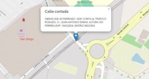 La calle Juan Antonio Dimas cierra al tráfico con motivo del avance de las obras de soterramiento en Lorca