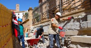 Comienzan los trabajos de intervención en la escalinata de acceso al atrio de la antigua Colegial de San Patricio