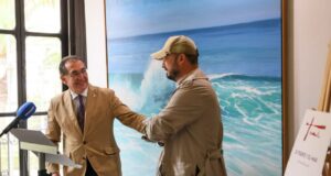 El reconocido pintor Cristóbal Pérez García »Toval» expone su última producción en el Palacete del Huerto Ruano