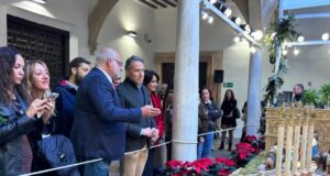 Inaugurado el Belén Municipal de Lorca recrea la Basílica Julia del Foro Romano y el arco del triunfo de Medinaceli de Soria