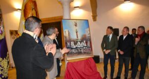Presentación anoche del nuevo cartel de Semana Santa de Lorca 2025