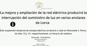 Interrupción Temporal del Suministro de Energía Eléctrica en Lorca: Aviso Importante