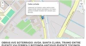 Corte de Tráfico en la Avenida Santa Clara por Obras del Corredor Mediterráneo de Alta Velocidad