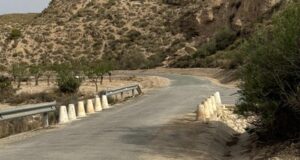 Fomento licita por 584.000 euros la mejora de la carretera entre Lorca y el Pantano de Puentes