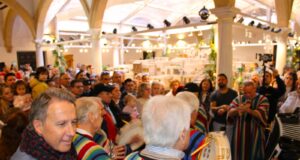 El Belén municipal recrea en el patio del Palacio de Guevara las Torres de Herodes y la Biblioteca de Celso