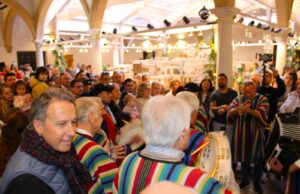 El Belén municipal recrea en el patio del Palacio de Guevara las Torres de Herodes y la Biblioteca de Celso