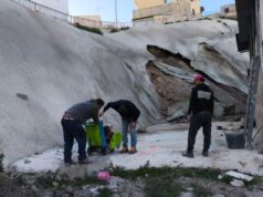 El Pleno del Ayuntamiento de Lorca aprueba la expropiación de terrenos en San Cristóbal para crear zonas verdes mientras avanzan las obras de emergencia para estabilizar el talud