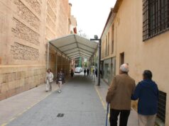 El Ayuntamiento instala 2.500 metros cuadrados de carpas para dar cobertura a la Semana Santa lorquina