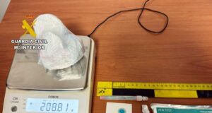 La Guardia Civil se incauta de más de 200 gramos de cocaína de gran pureza en un control de vehículos
