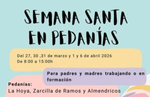 Vuelve el programa »Concilia la Semana Santa en Pedanías» con actividades para las familias de Lorca en vacaciones Cosas de Lorca