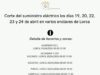 Corte del suministro eléctrico los días 19, 20, 22, 23 y 24 de abril en varios enclaves de Lorca corte del suministro eléctrico los días 19, 20, 22, 23 y 24 de abril en varios enclaves de lorca