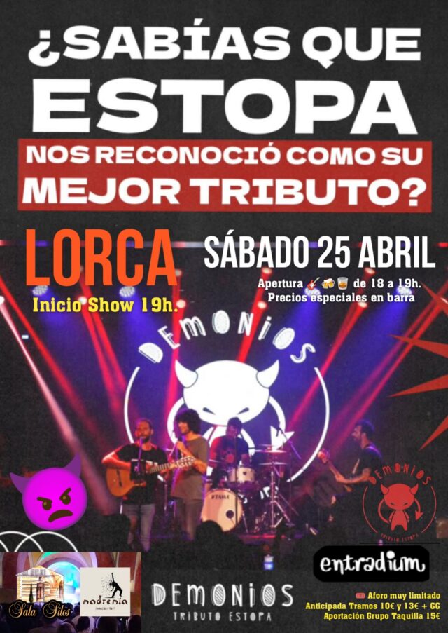 tributo estopa en lorca con demonios