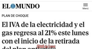 Subir el IVA de la energia es socialmente muy injusto y una canallada que afecta a los ciudadanos Subir el IVA de la energia es socialmente muy injusto y una canallada que afecta a los ciudadanos
