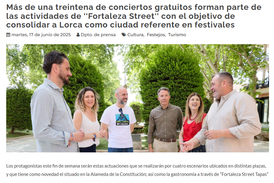 fortaleza street financiado por ayuntamiento de lorca