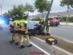 Un joven de 19 años herido tras chocar su vehículo contra una farola en Lorca img 20260610 wa0006