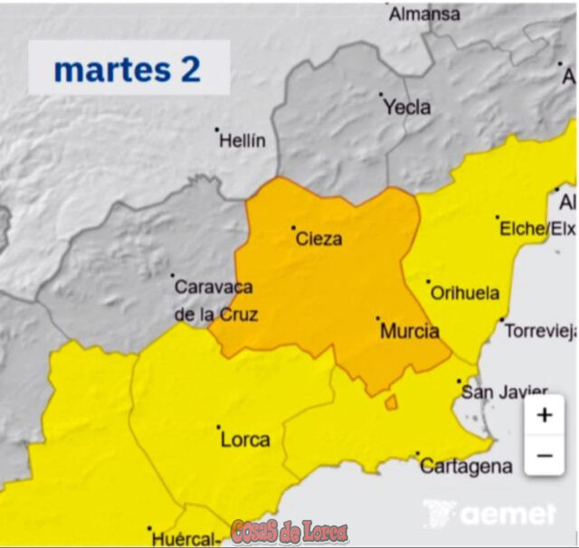 Lorca se prepara para una intensa ola de calor con temperaturas cercanas a los 40 grados