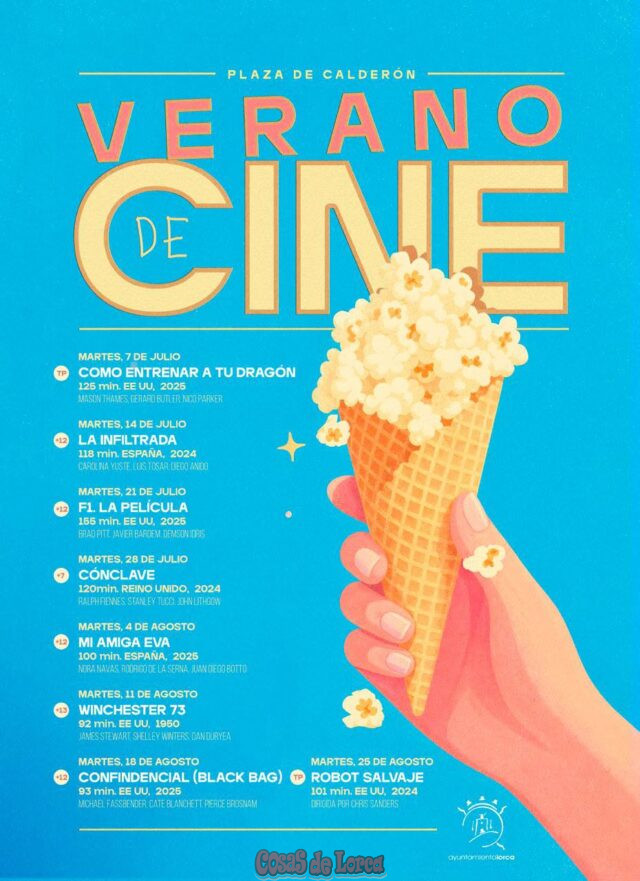 regresa el cine de verano a lorca con proyecciones gratuitas, al aire libre y para todos los públicos2