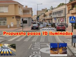 PROPUESTA: Pasos de peatones 3D e inteligentes iluminados en Santa Quiteria y Calle Horno calle santa quiteria y horno propuesta pasos 3d iluminados