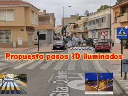 calle santa quiteria y horno propuesta pasos 3d iluminados