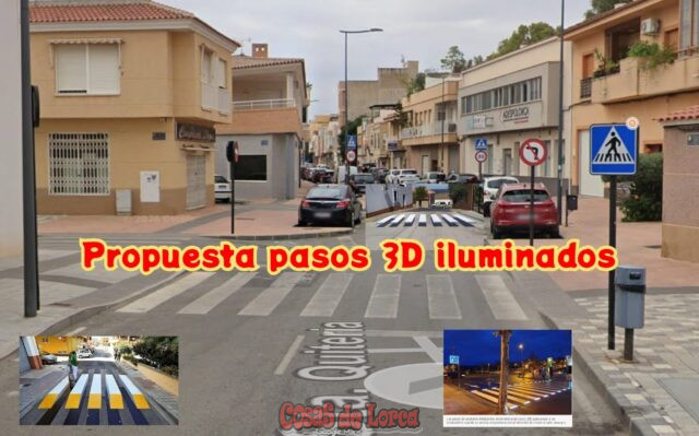 calle santa quiteria y horno propuesta pasos 3d iluminados