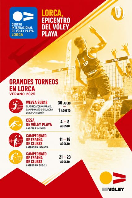 lorca será protagonista del mejor vóley playa nacional durante el mes de agosto con cuatro grandes eventos deportivos2