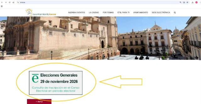 el ayuntamiento saca a exposición pública hasta el 19 de octubre el censo electoral para los comicios generales del 29n