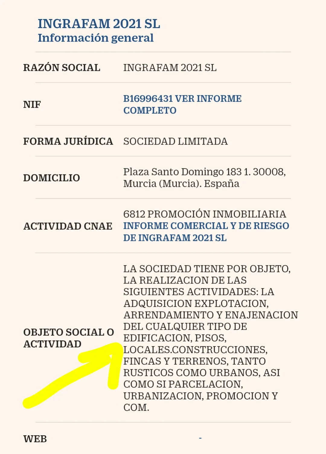 ficha empresa ingrafam 2021
